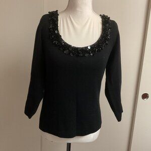 Knitted pullover with paillettes - never wore.